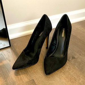 Express Black Heels